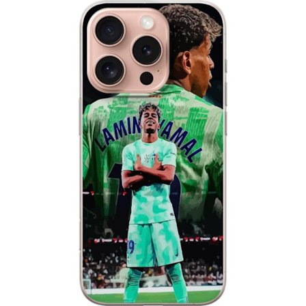 Kompatibelt Mobilskal till Apple Apple iPhone 16 Pro Yamal Barcelona fotbollströja junior stjärna