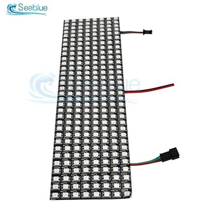 1 st Ws2812b Rgb Led Digital Flexibel Individuellt Adresserbar Panel Ljusremsa Ws2812 8x8 16x16 8x32 Modul Matris Skärm Dc5v 8X32CM