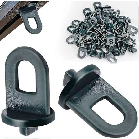 50 stk Drivhusklemmer, Drivhustilbehør, Klatreplante Støtteklemmer Drivhus Hengende Kit (Grønn) Qyroadwolf