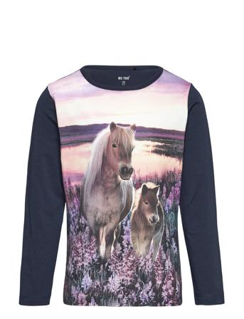 T-Shirt Ls T-shirts Long-sleeved T-shirts Monivärinen/Kuvioitu MeToo