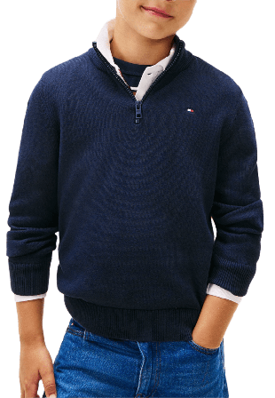 Tommy Hilfiger Tröja half-zip Hoodies & sweatshirts Herr Blå 164