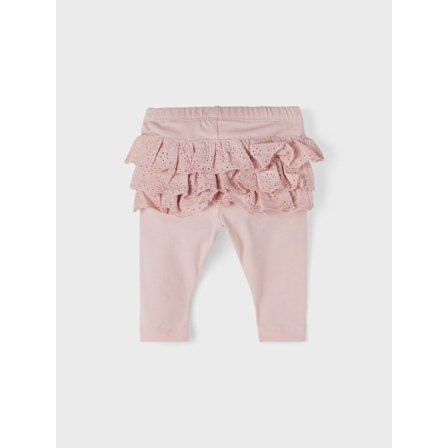 Name it Baby Leggings med blonder, lilla, størrelse 56
