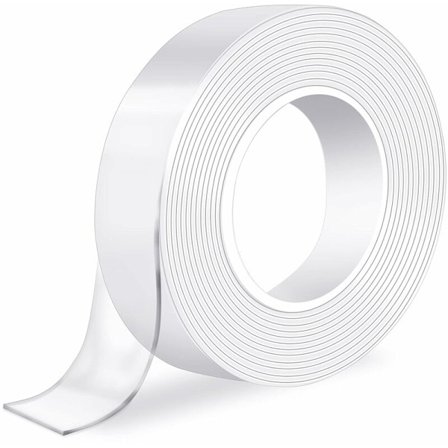 Ekstra stærk dobbeltsidet dobbeltklæbende tape, kan genbruges efter vask og tørring med vand, der er mange brugsscenarier (3 cm 3 meter)