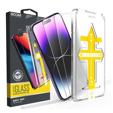LIVSTIDSGARANTI - BOOM iPhone 13 Pro Max Härdat Glas Skärmskydd Clear- 2 Pack