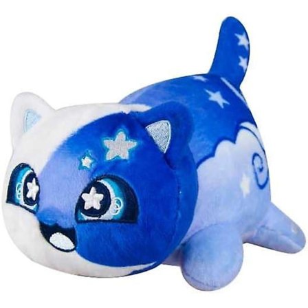 Meemeows katteplyslegetøj, sød samling af katteplyslegetøj, fantastisk gave til børnefans fødselsdag julepynt (månekat)