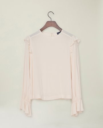 Lexington Bluse mit Rüschendetails