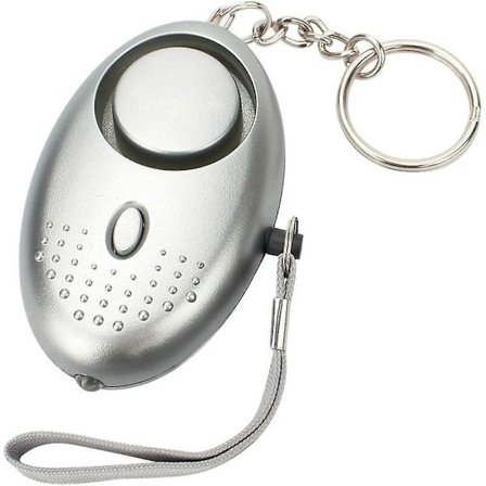 140db Pocket Alarm Women Personal Alarm Keychain (silver)
