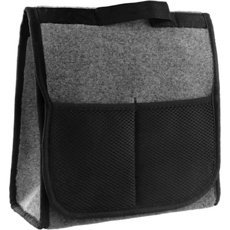 (Svart) Oppbevaringsorganisator - Ikke spesifisert - Bag for bilbagasjerom - Slitesterk filt - 30x17x29 cm - Svart