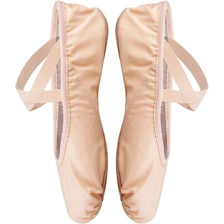 Balettskor med delad sula, platta sneakers för dans