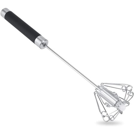 Visp, halvautomatisk manuell visp, manuell egg i rustfritt stål