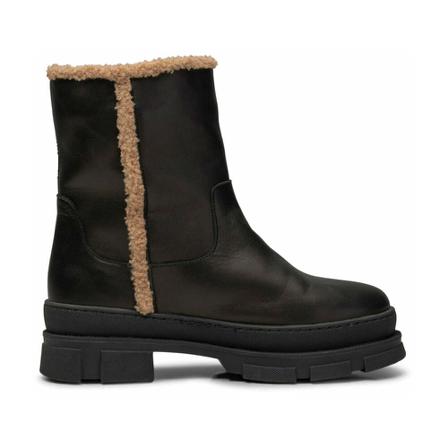 Shoe the Bear, Olga leather warm boots Zwart, Dames, Maat:39 EU,leer