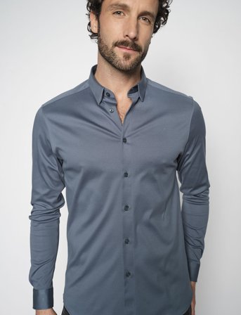 Mos Mosh Gallery Mmgmarco Jersey Shirt - Blue - XXL