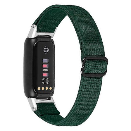 Mjukt justerbart ersättningsarmband i nylon för Fitbit Luxe -