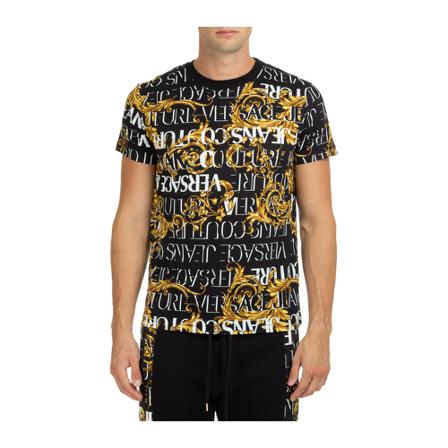Versace Jeans Couture, T-Shirts Czarny, Mężczyzna, Rozmiar: L