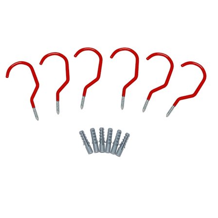 Cykelkrokar, kraftiga cykelhållare set, skruvbara förvaringshängare skjul garage trädgård