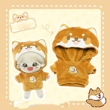 Dukkeklær Bodysuit Dukke Hettegensere HUND