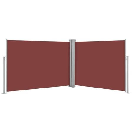 Vidaxl Infällbar Sidomarkis Brun 120x1000 Cm Brun