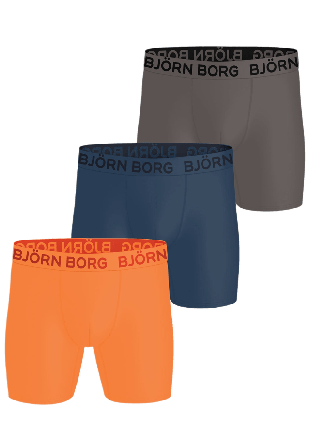 Björn Borg Sports Microfiber Boxer 3P Underkläder Herr Flerfärgad M