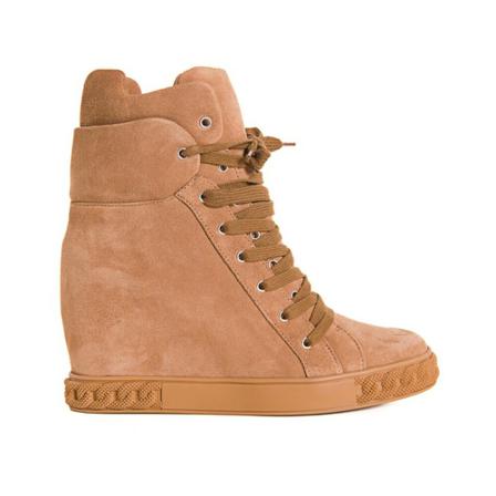 Casadei, Sneakersy na koturnie Brązowy, Kobieta, Rozmiar: 37 EU