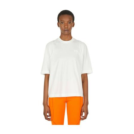 Y-3 Logo Seam T-Shirt Hvid, Dame T-shirts