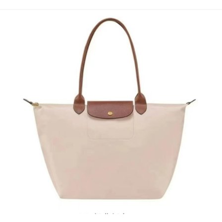 Longchamp Le Pliage Stor Skulderveske Hvit Stor