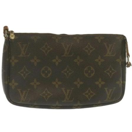 Louis Vuitton Vintage, Pre-Owned Pouch Accessories Monogram Bag Bruin, Dames, Maat:ONE Size