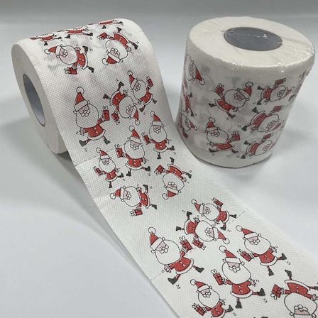 Hem Santa Claus Bad Toalettrulle Papper Jultillbehör Xmas Tissue RollE