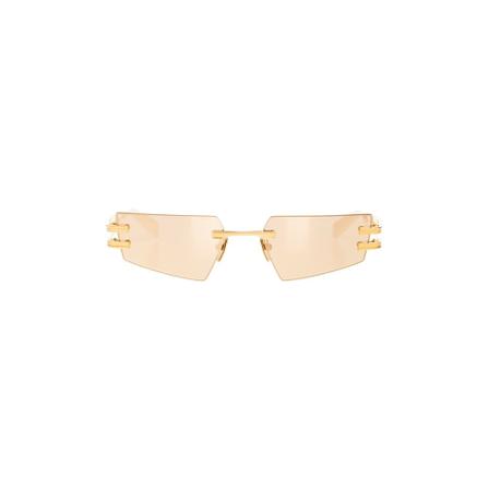 Balmain Sungles Gul, unisex Solbriller, Størrelse: ONE Size