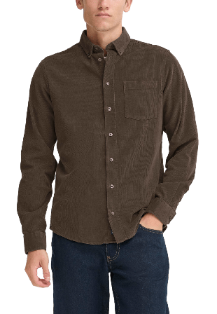 Casual Friday Cfanto Baby Cord Shirt Skjortor Herr Svart M