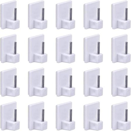 20 kpl itseliimautuvia verhotankokoukkuja, 3M itseliimautuvia pieniä koukkuja, minikoukku verhotankoon, seinäavain itseliimautuva koukku