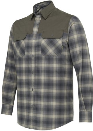 Beretta M's Outpost Shirt Green Check - Gensere og Skjorter