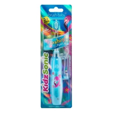 Tandborste för barn Brush-Baby Kidz Sonic 3+ Flaming