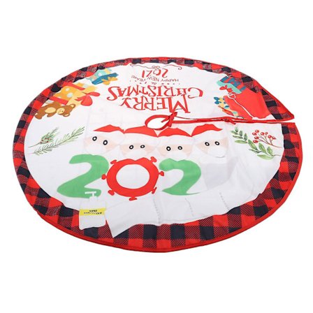 Isolerad Julgransfot Mask Eldre Borstad Julgran Klänning