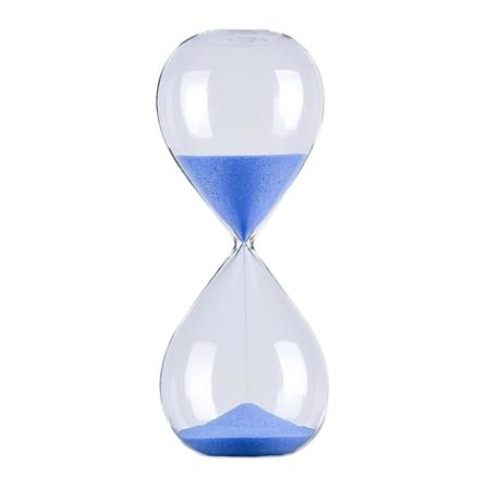 5/30/60 minuter Rund Sand Timer Personlighet Glas Timglas Ornament Nyhet Tidshanteringsverktyg Blue 30 Minutes