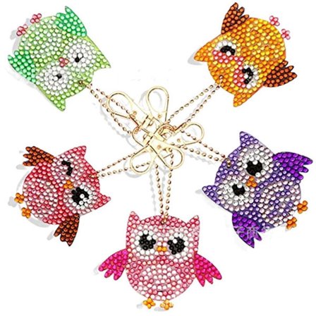 DIY Owl nøglering Nøglering DIY nøglering