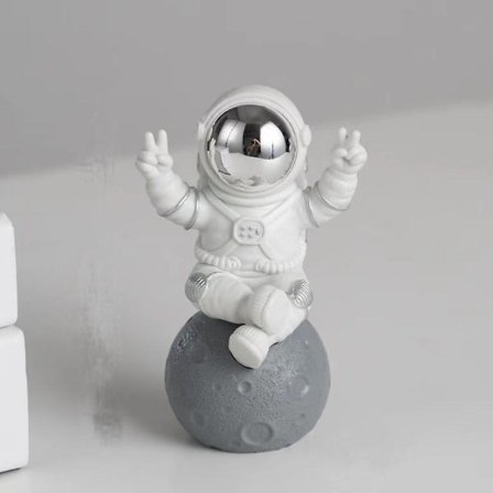 Astronaut Bordpynt, Astronaut Figurer Dekoration Rummandsfigur Legetøj til Børnefest Gave Deko