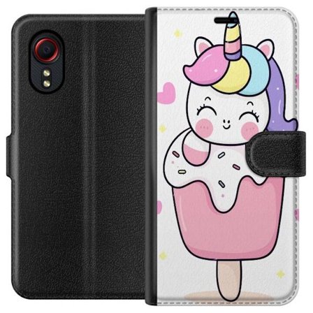 Plånboksfodral till Samsung Galaxy Xcover 5 med Glad enhörning
