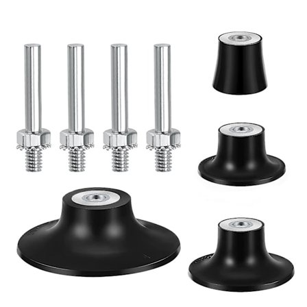 4 kpl Nopea Vaihto Levytyynypidin, Roloc Levytyynypidin Hiomakoneen Tarvikkeille, Mukana 1, 2, 3 tuuman Hiomalevypidin 1/4 tuuman Varrella