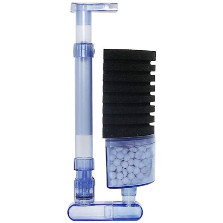 Akvariefilter, ultratyst biokemisk svampfilter fisk tank luftpump yngel fisk tank vattentank vattenfall dubbel skum svampfilter Xy-2883