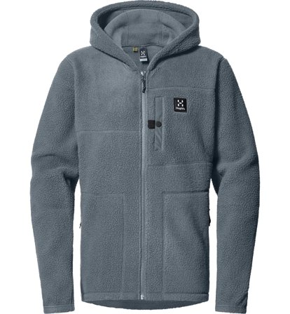 Haglöfs Malung Pile Hood Men Steel Blue