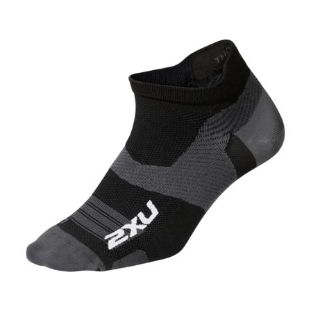 2XU Vectr Ultralight No Show Sock Unisex workout socks Black S