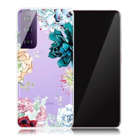 Deco Samsung Galaxy S21 skal - Blommor Blommar multifärg