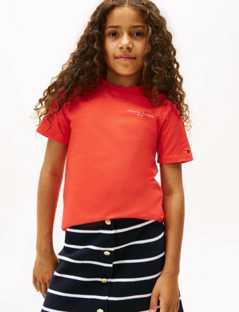 Tommy Hilfiger Mini Corp T-Shirt - Coral - 152