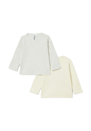 RIKIKI Ribbad tröja DEDE, 2-pack Bodies & set Grå 68