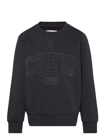 Regular Printed Sweatshirt Tops Sweat-shirts & Hoodies Sweat-shirts Black Tom Tailor