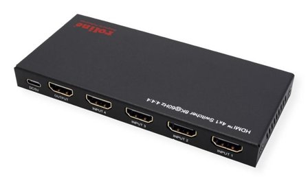ROLINE HDMI 4x1 Switch, 8K60Hz W/IR