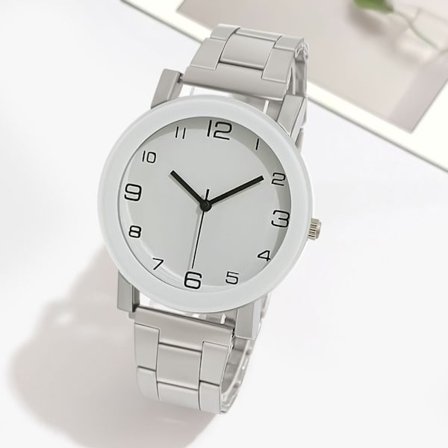 Quartz Watch Numbers Watch WHITE