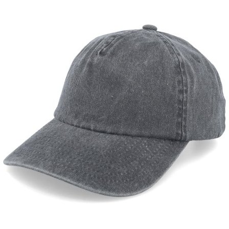 Beechfield - Svart unconstructed Keps - Vintage Washed Black A-Frame Dad Cap @ Hatstore