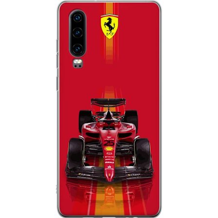 Yhteensopiva Puhelinkuori Huawei Huawei P30 Ferrari Formula 1 -auto ikonisessa punaisessa muotoilussa urheilullisella tarkkuudella