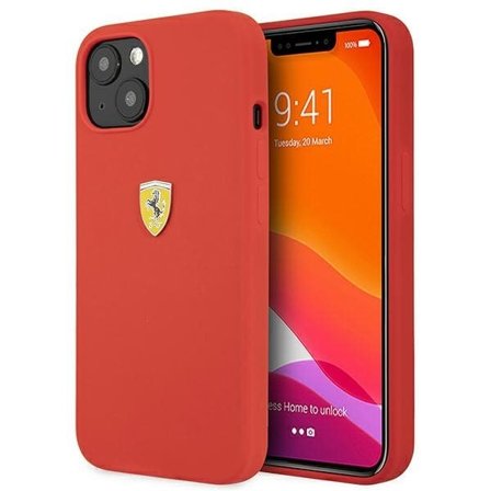 Ferrari FESSIHCP13SRE iPhone 13 mini 5,4" röd/röd hårdplastfodral Silikon